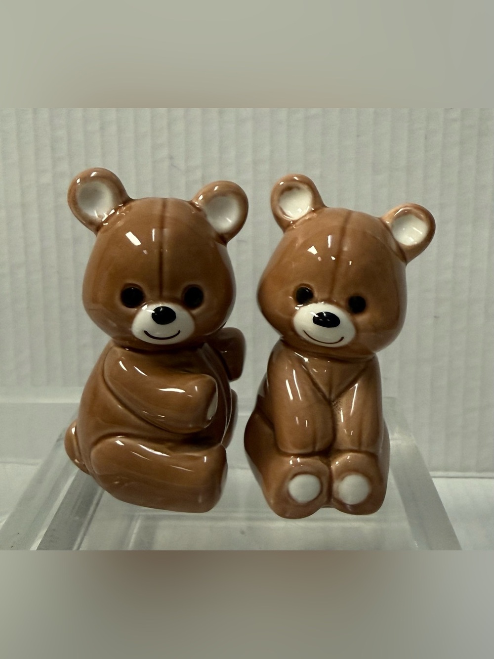 Vintage Ceramic Teddy Bear Salt and Pepper Shakers Set - Misha Style